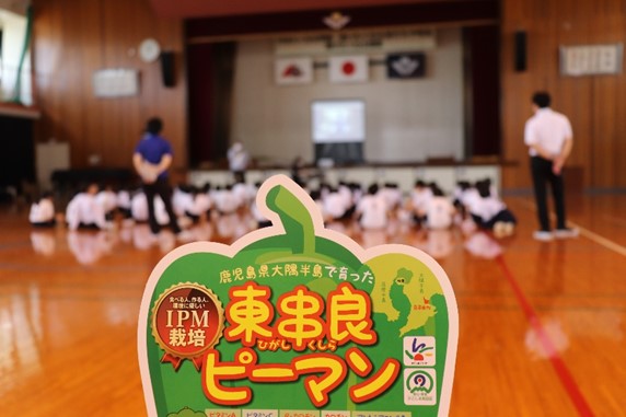 「かごしまのピーマン」食育授業開催