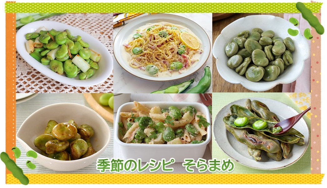 【季節のレシピ】“そらまめ”を味わおう！