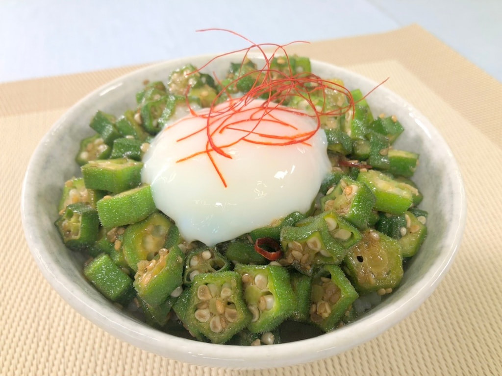 ＴＶ「たわわのわ」紹介　【甘辛オクラ丼】