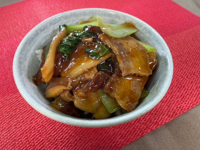 【テスト2】ＴＶ「たわわのわ」紹介　【茶美豚の中華丼】