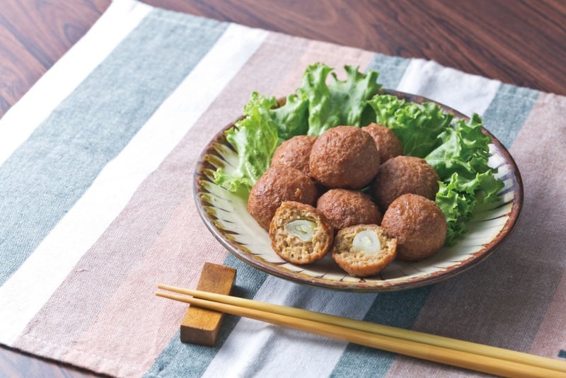 らっきょう肉だんご
