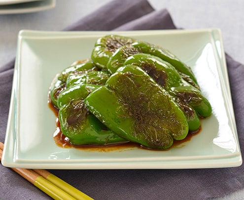ピーマンのしょうが焼き