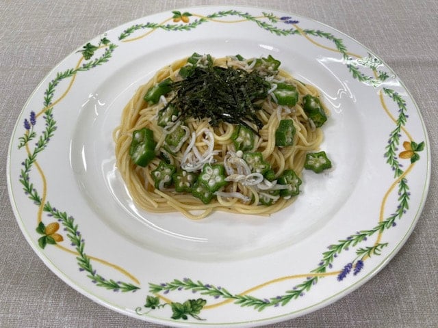 ＴＶ「たわわのわ」紹介　【オクラの和風冷製パスタ】
